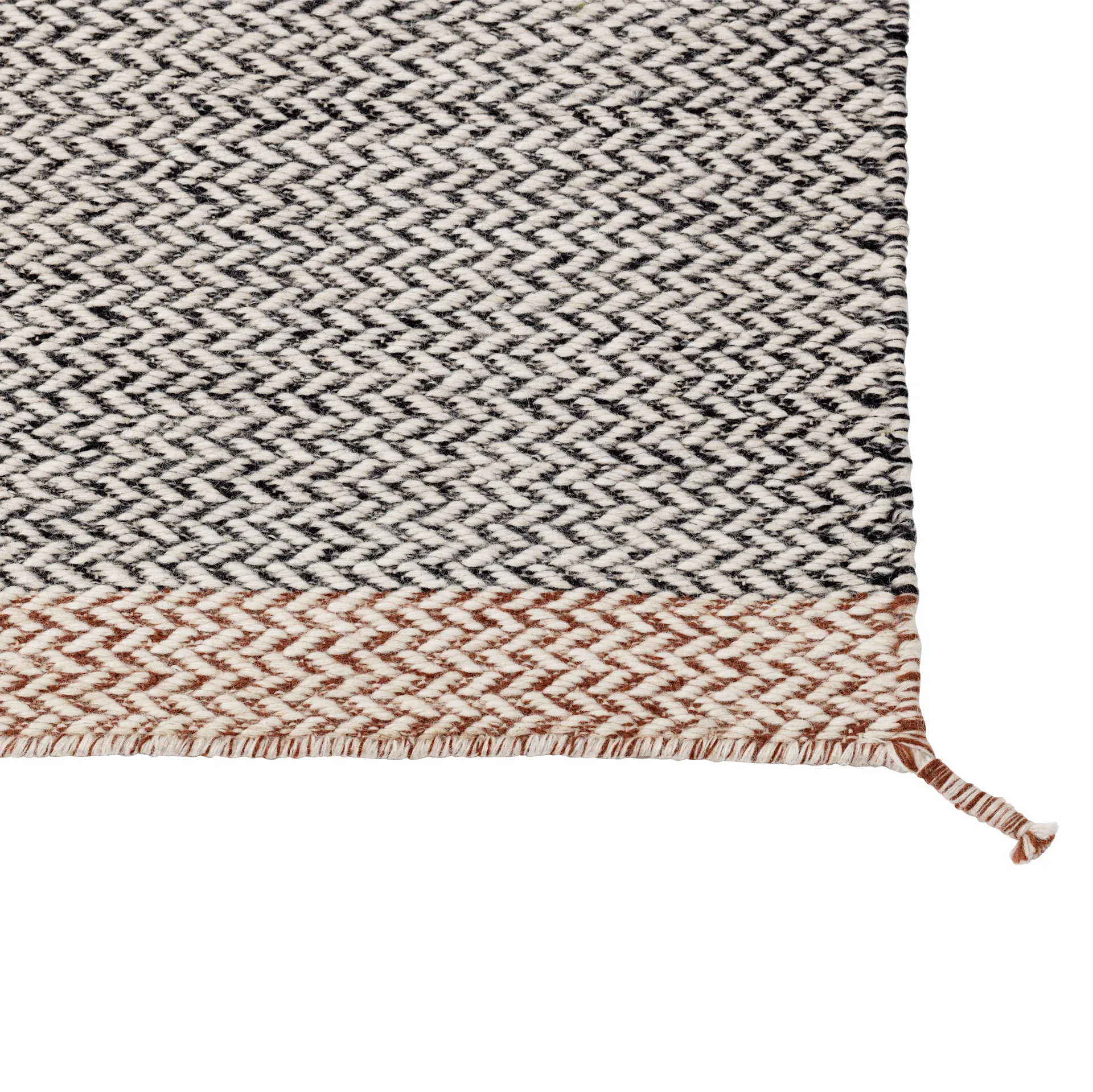 Ply uldtæppe 85 x 140 cm, sort-hvid Muuto