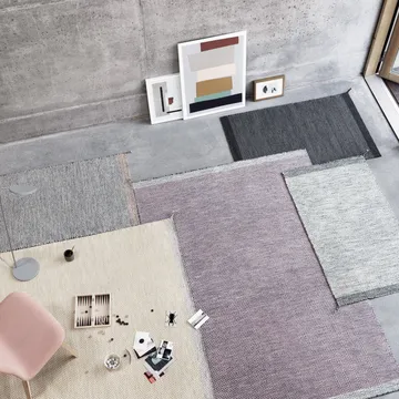Ply uldtæppe 85 x 140 cm - sort-hvid - Muuto