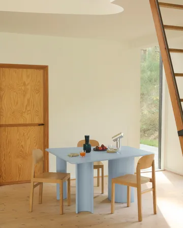 Re-norm spisebord - Light blue, 130x120 cm - Muuto