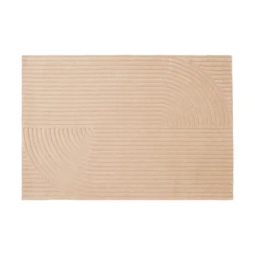 Relevo Rug Quattro uldtæppe - Light rose, 170x240 cm - Muuto