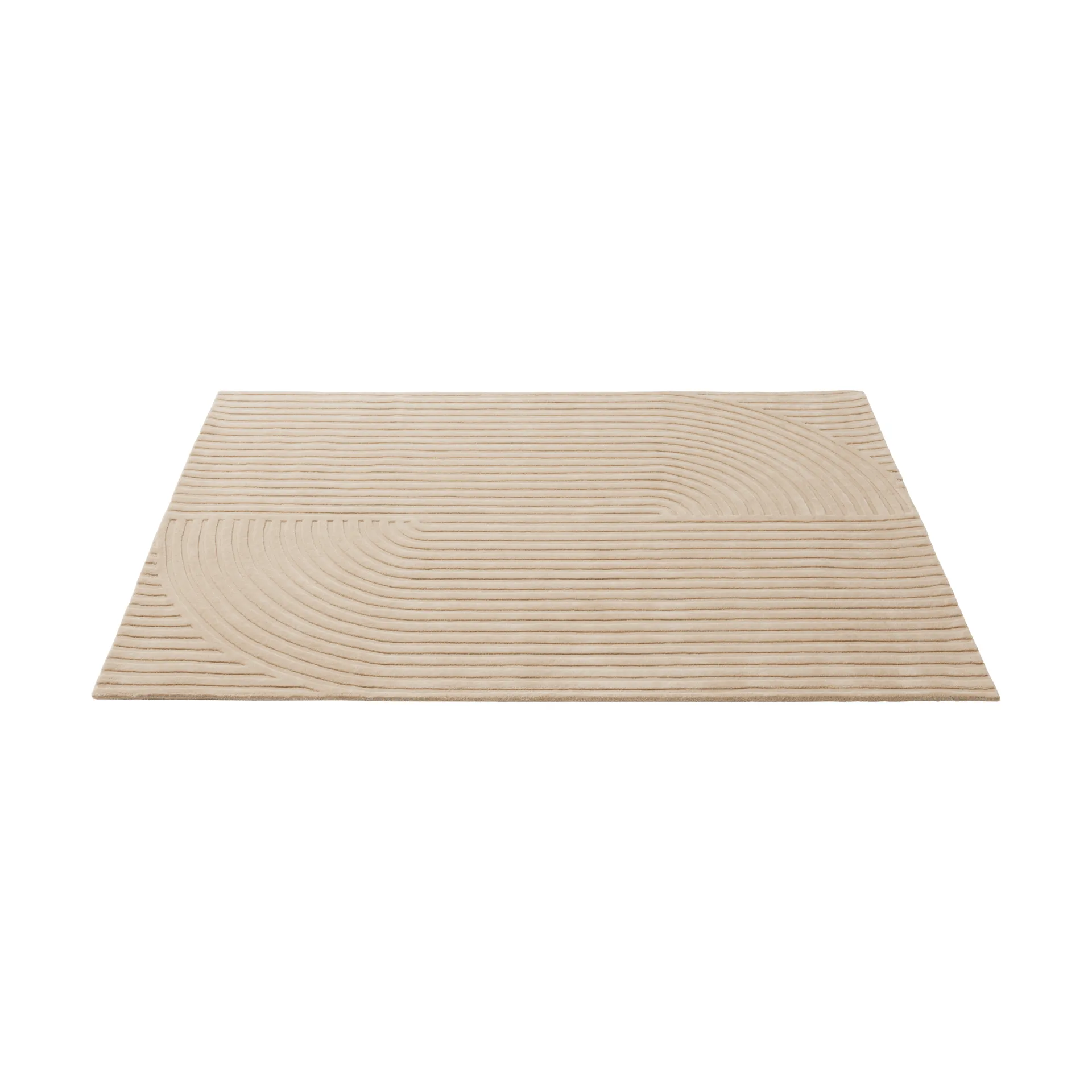 Relevo Rug Quattro uldtæppe, Light rose, 170x240 cm Muuto