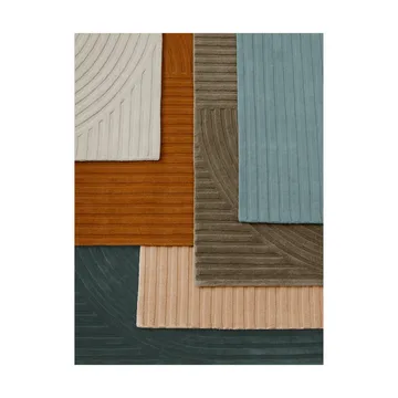 Relevo Rug Quattro uldtæppe - Light rose, 200x300 cm - Muuto