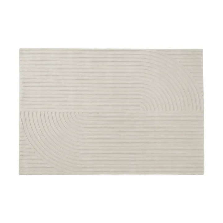 Relevo Rug Quattro uldtæppe - Off white, 170x240 cm - Muuto