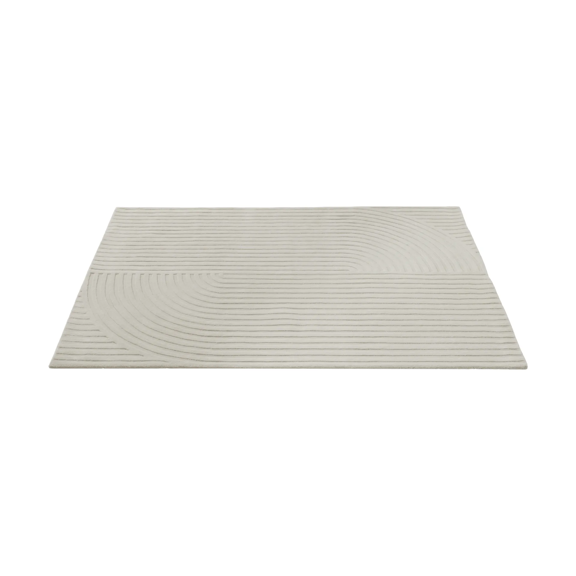 Relevo Rug Quattro uldtæppe, Off white, 170x240 cm Muuto