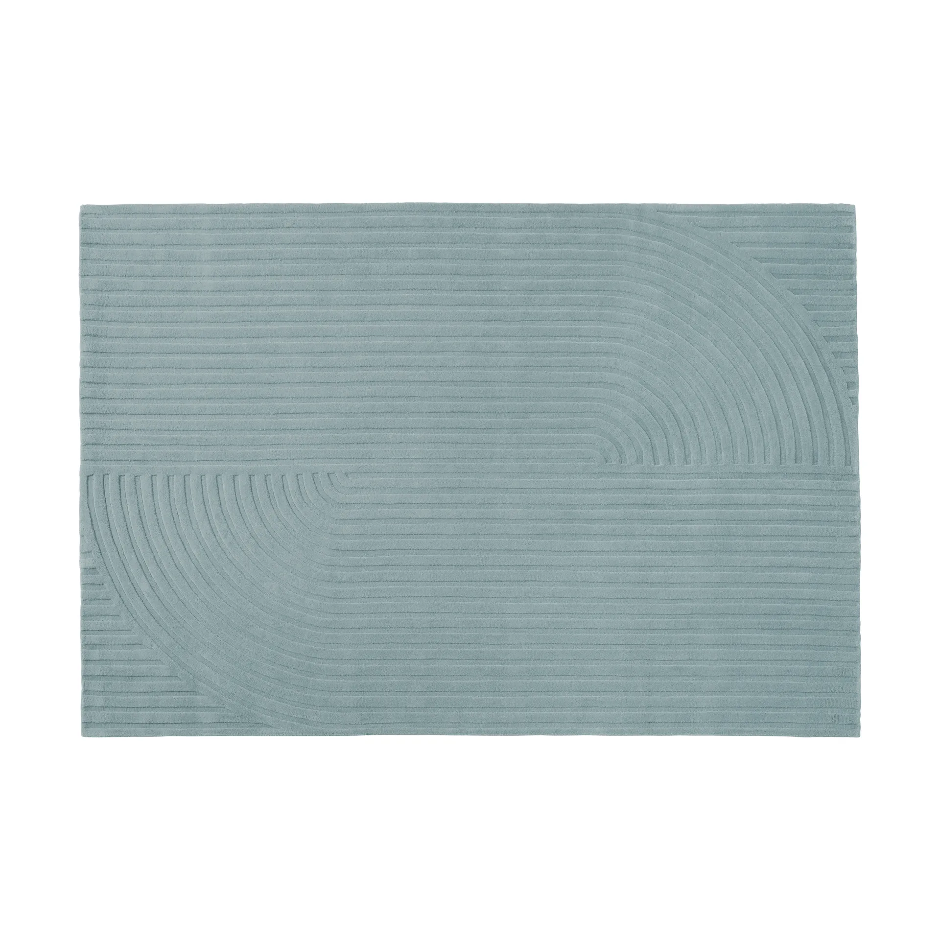 Relevo Rug Quattro uldtæppe, Sage green, 170x240 cm Muuto