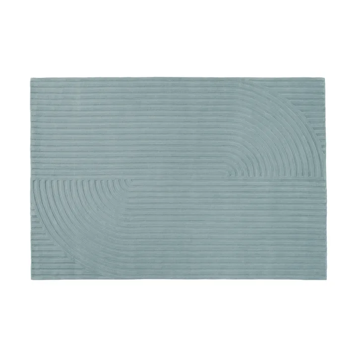 Relevo Rug Quattro uldtæppe - Sage green, 170x240 cm - Muuto