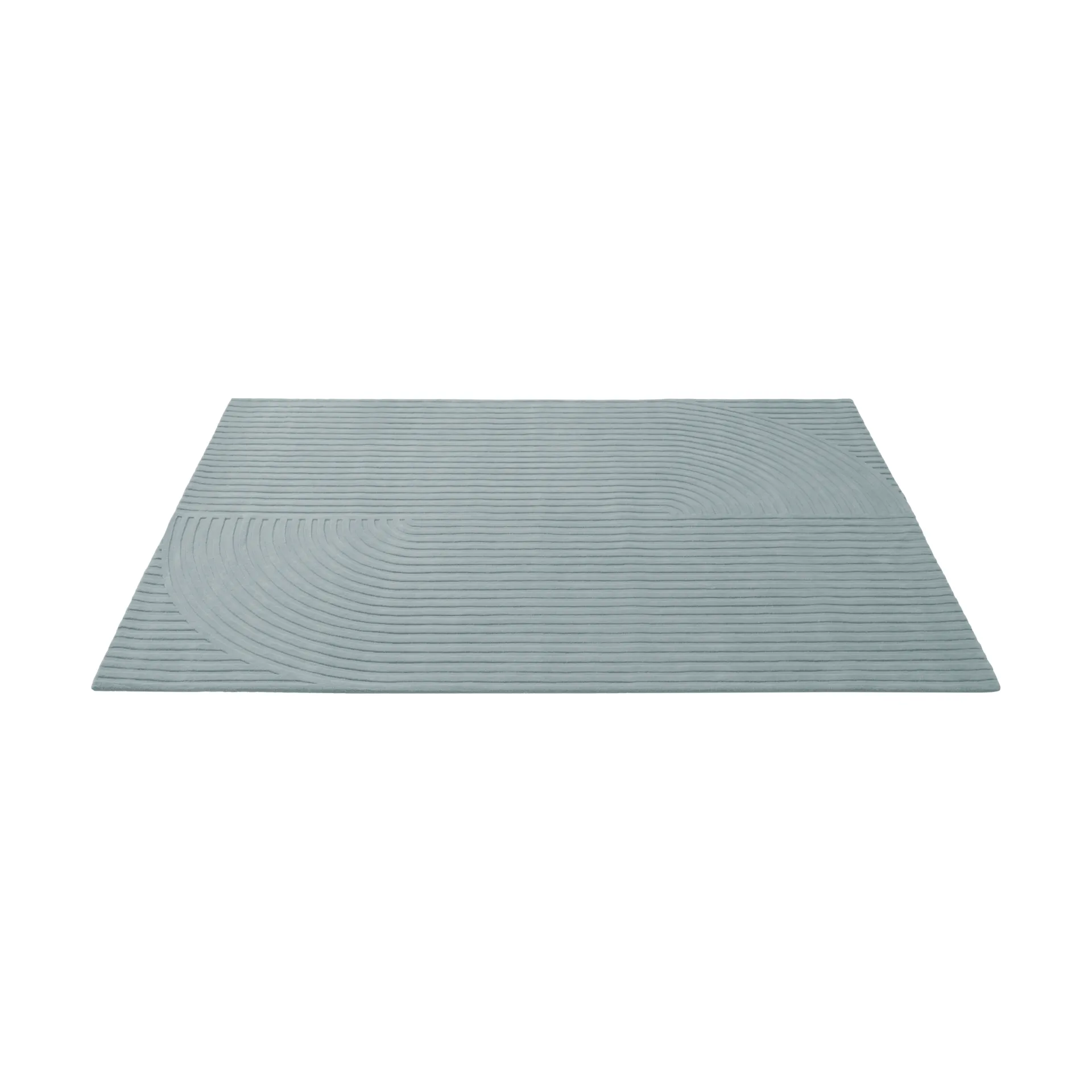 Relevo Rug Quattro uldtæppe, Sage green, 200x300 cm Muuto