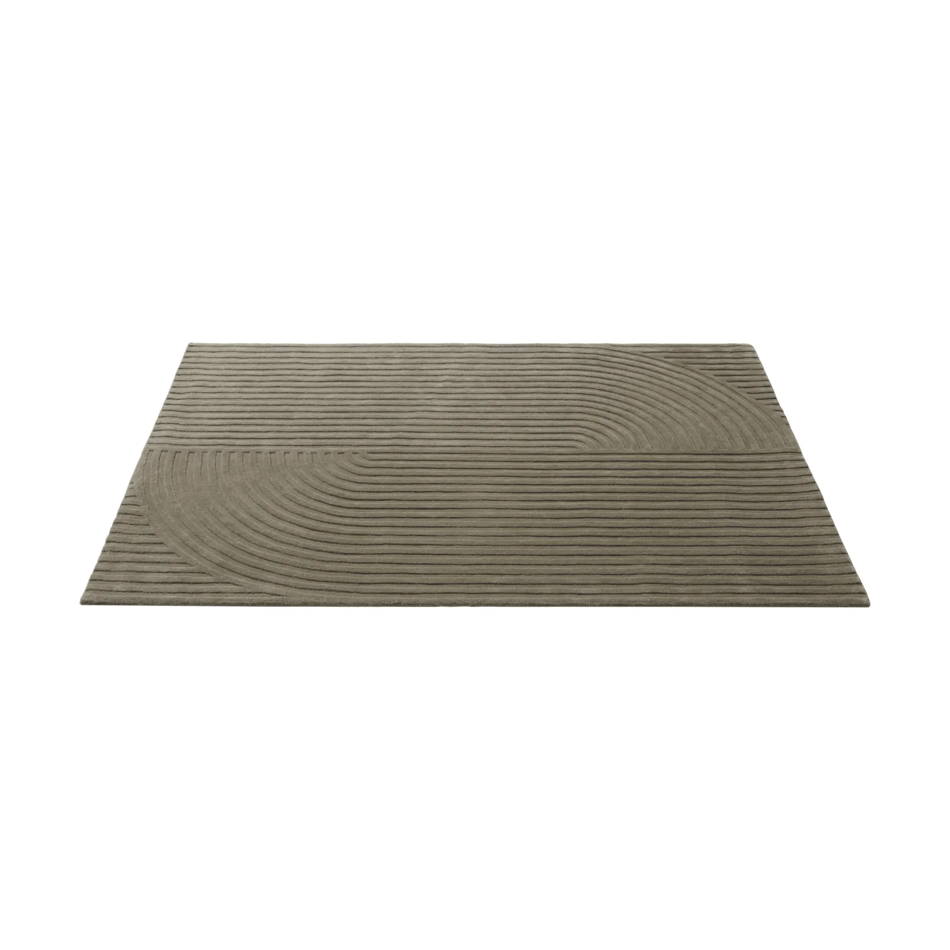 Relevo Rug Quattro uldtæppe, Taupe, 170x240 cm Muuto