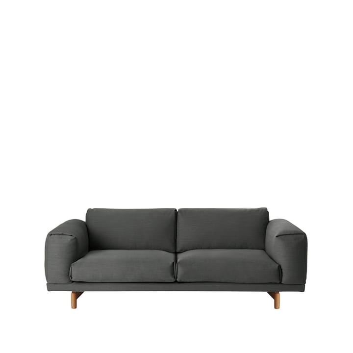 Rest sofa - 2-pers. Remix 163 grey/ben i eg - Muuto