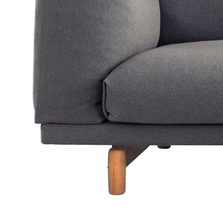 Rest sofa, 2-pers. Remix 163 grey/ben i eg Muuto