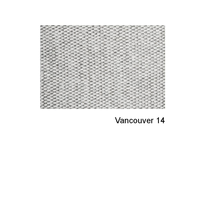 Rest sofa - 3-pers. stof Vancouver 14 light grey, ben i eg - Muuto