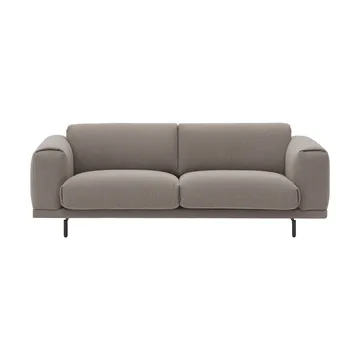 Rest sofa - 3-personers, Hearth 6 grey-sorte ben - Muuto