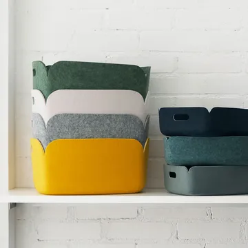 Restore opbevaringskurv - gul - Muuto