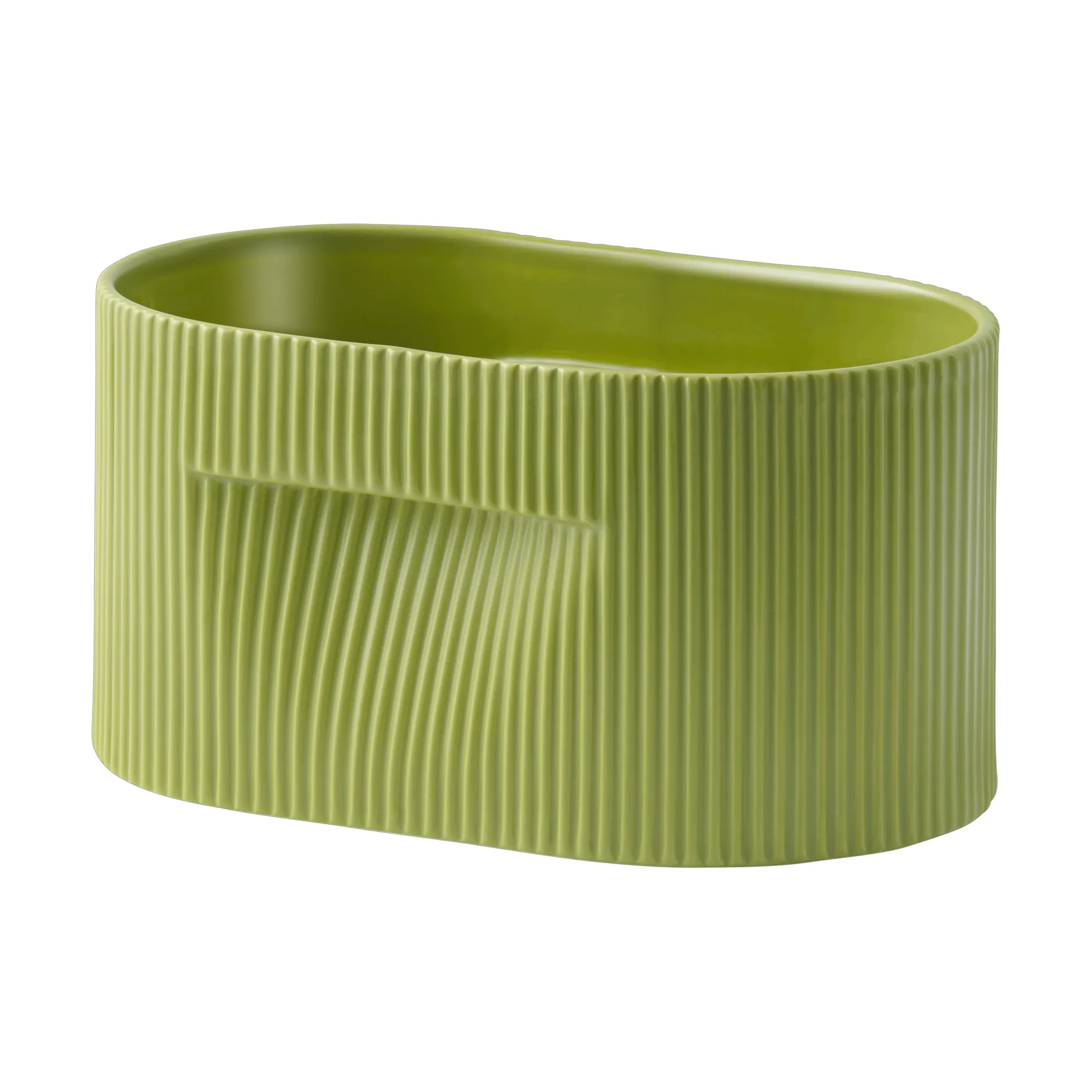 Ridge urtepotte 13 cm, Moss green Muuto
