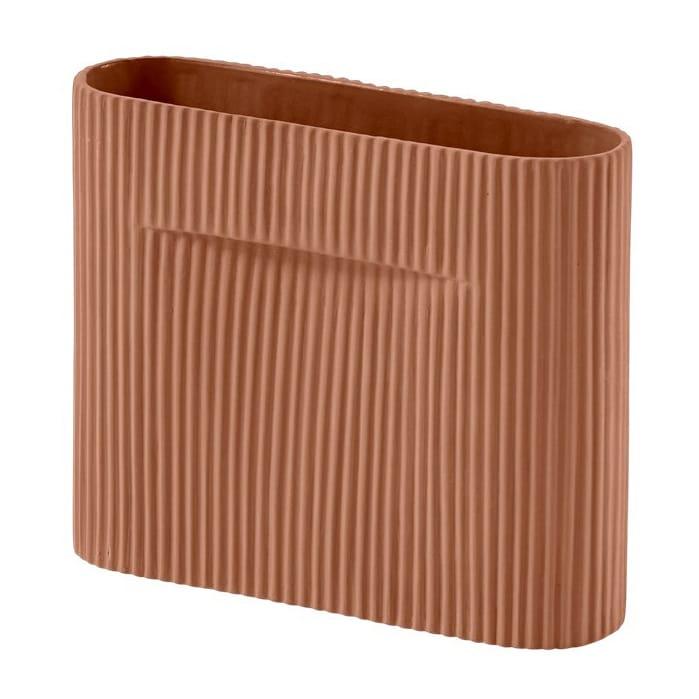 Ridge vase 16,5 cm - Terracotta - Muuto