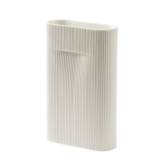 Ridge vase 35 cm - Offwhite - Muuto