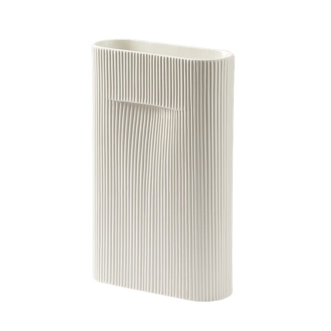 Ridge vase 35 cm - Offwhite - Muuto