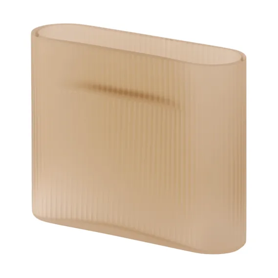 Ridge vase matteret glas 16,5 cm - Light orange - Muuto