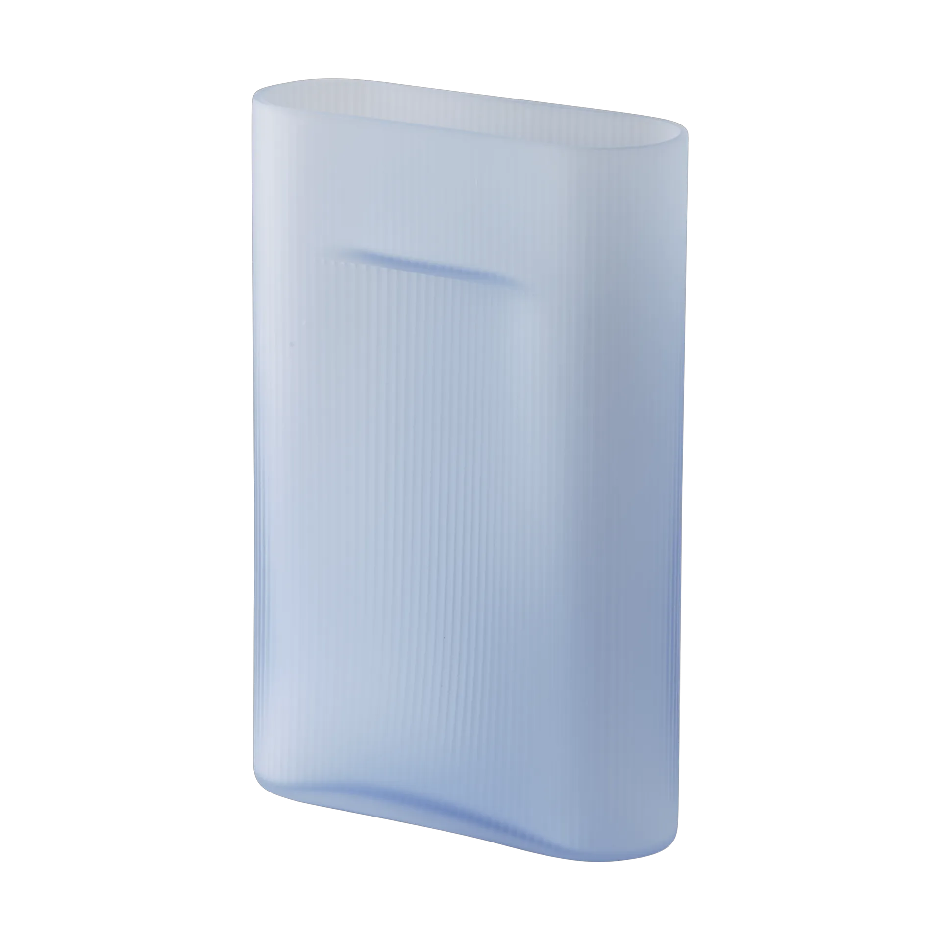 Ridge vase matteret glas 35 cm, Light blue Muuto