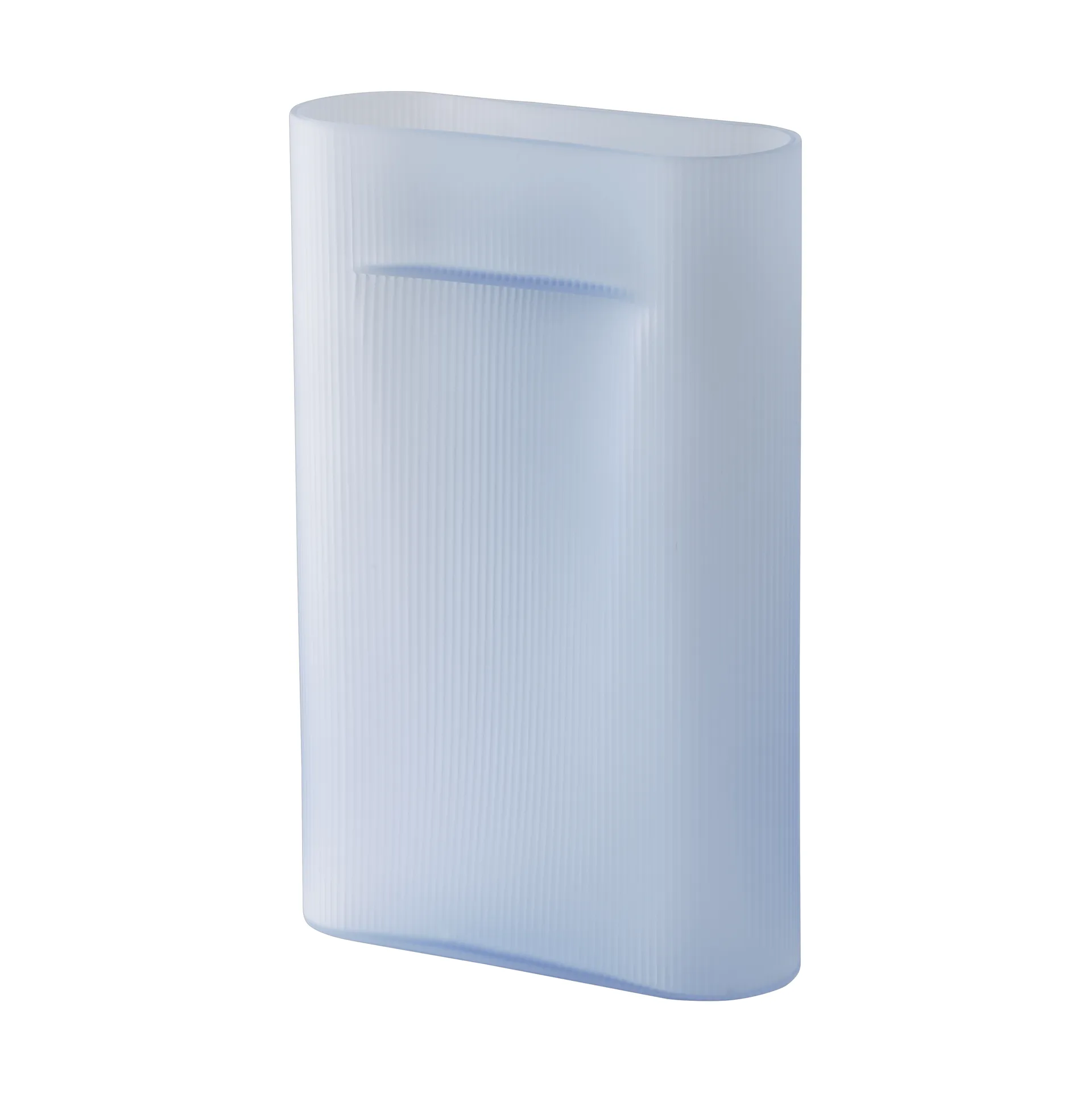 Ridge vase matteret glas 48,5 cm, Light blue Muuto