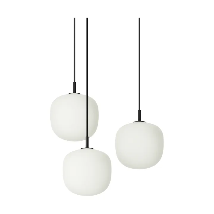 Rime Pendant Cluster 3 pendellampe - Black, Ø18 cm - Muuto
