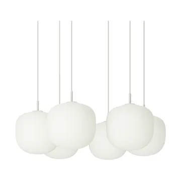 Rime Pendant Cluster 6 pendellampe - Grå, Ø25 cm - Muuto