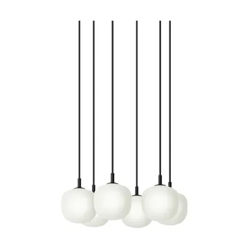Rime Pendant Cluster 6 pendellampe - Sort, Ø12 cm - Muuto