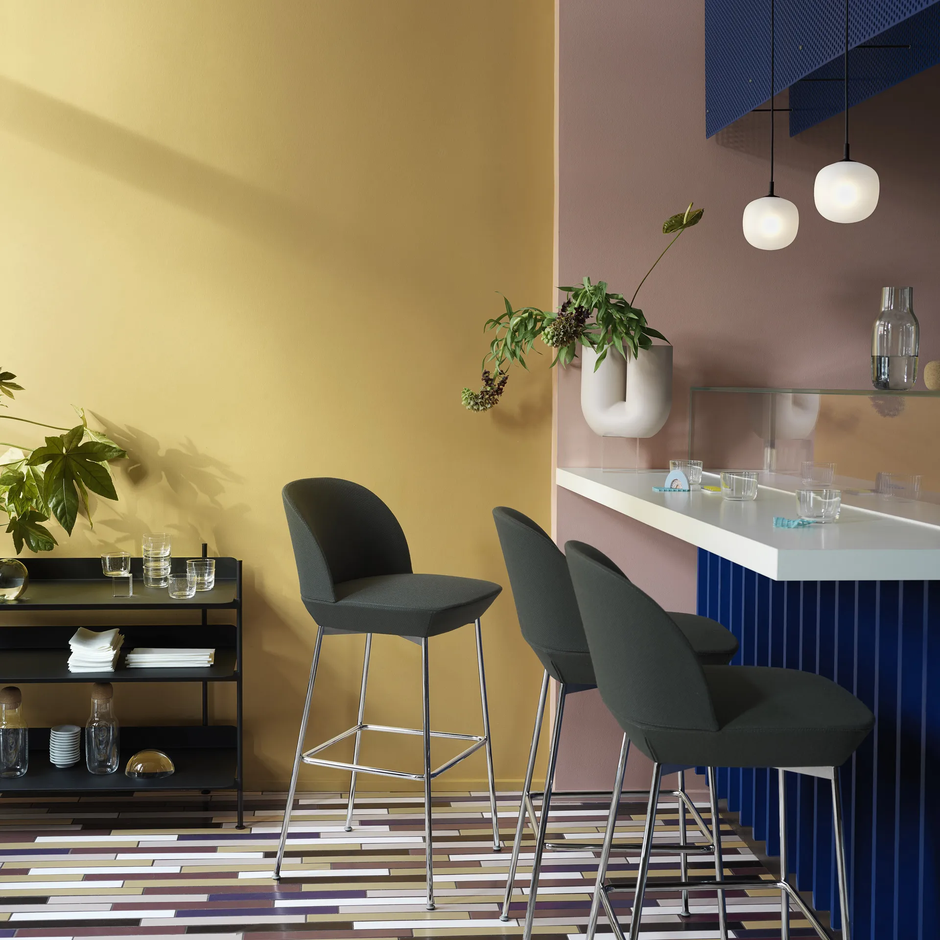 Rime pendel Ø12 cm, Sort Muuto