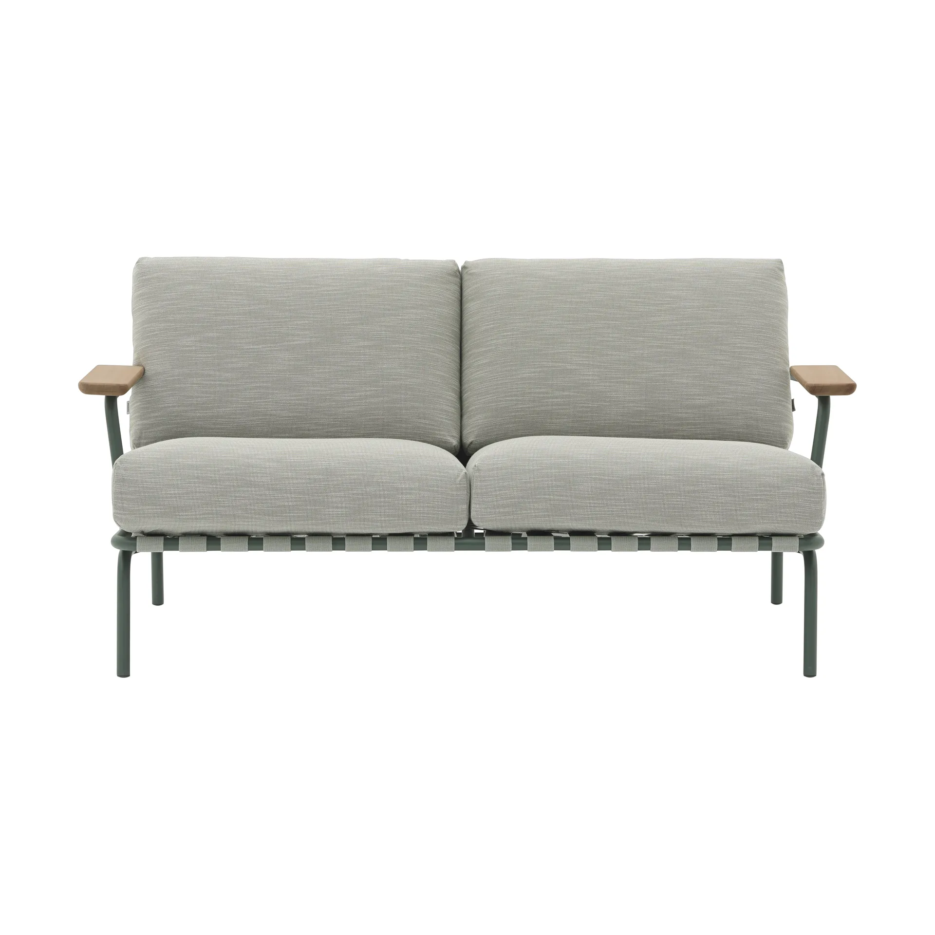 Settle 2-personers sofa, Ribbed Weave 2 Dark green Muuto