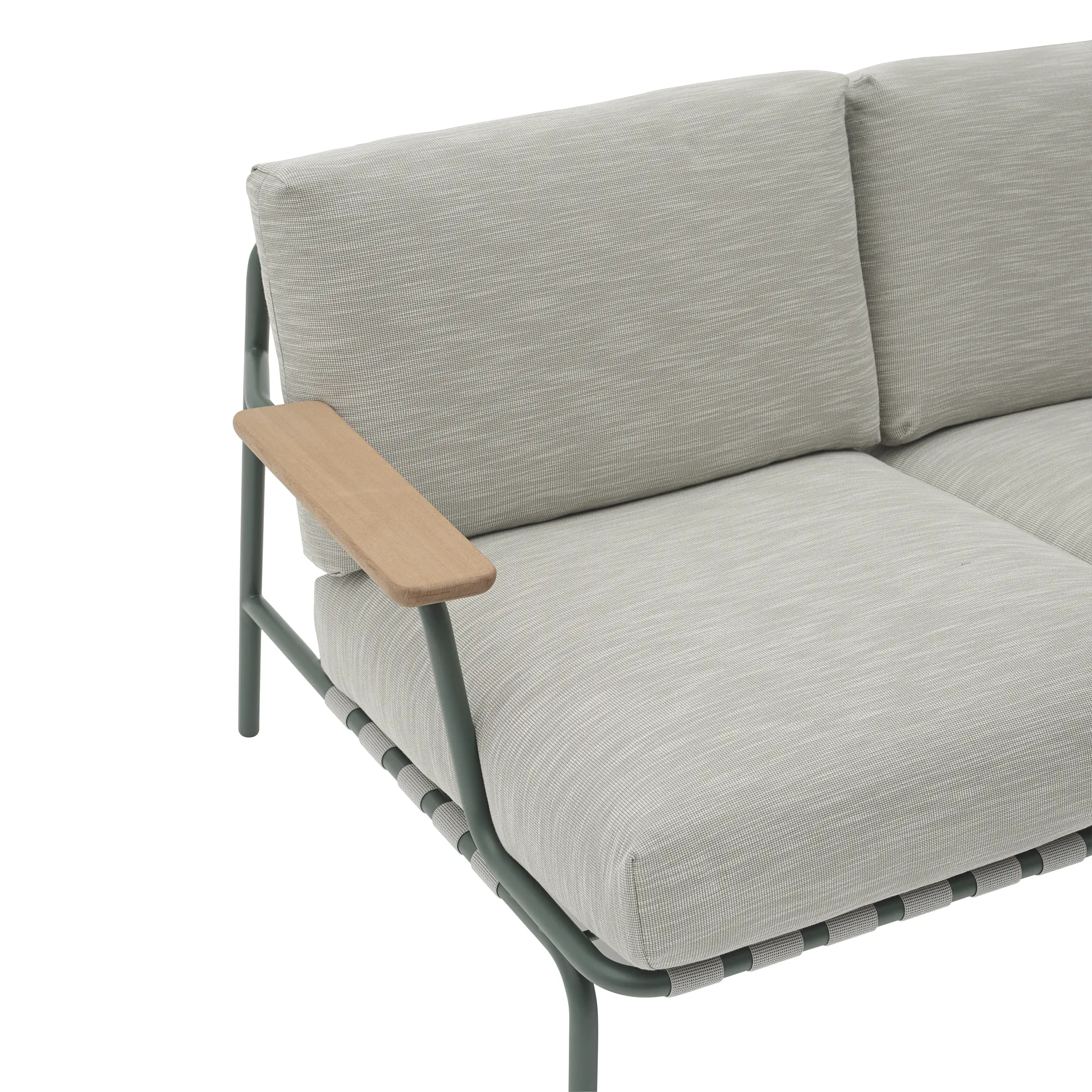 Settle 2-personers sofa, Ribbed Weave 2 Dark green Muuto