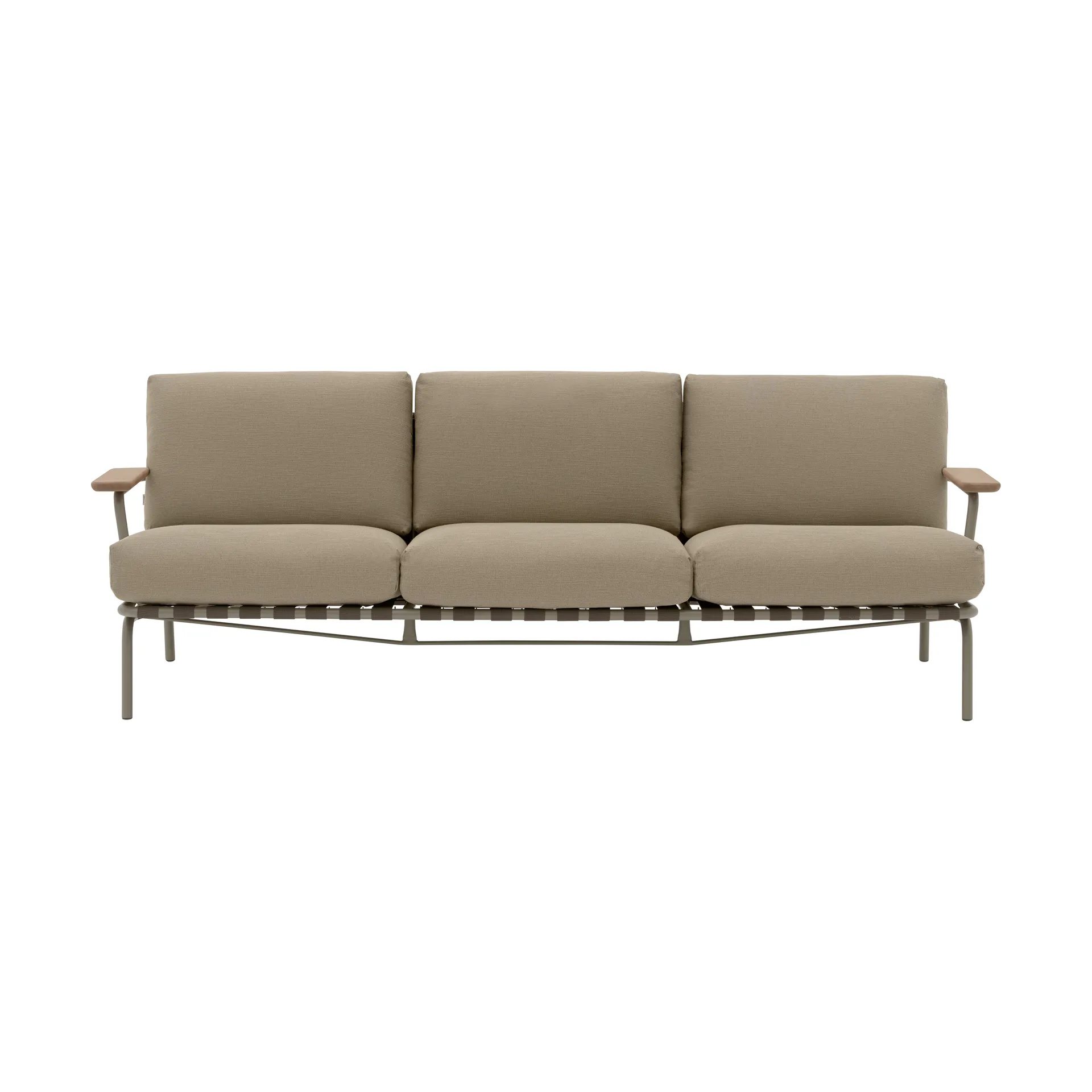 Settle 3-personers sofa, Ribbed Weave 5 Taupe Muuto