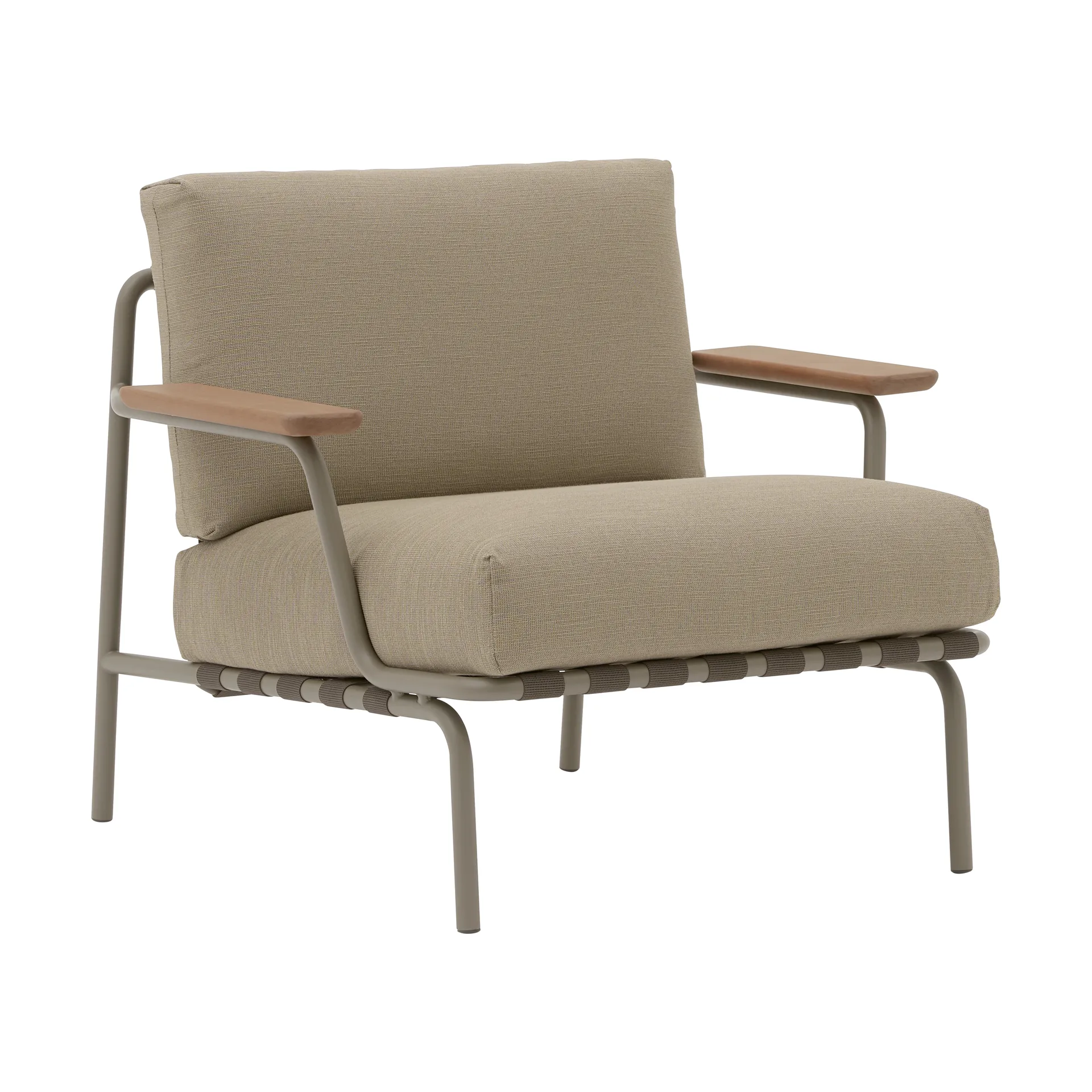 Settle Lounge Chair loungelænestol, Ribbed Weave 5 Taupe Muuto