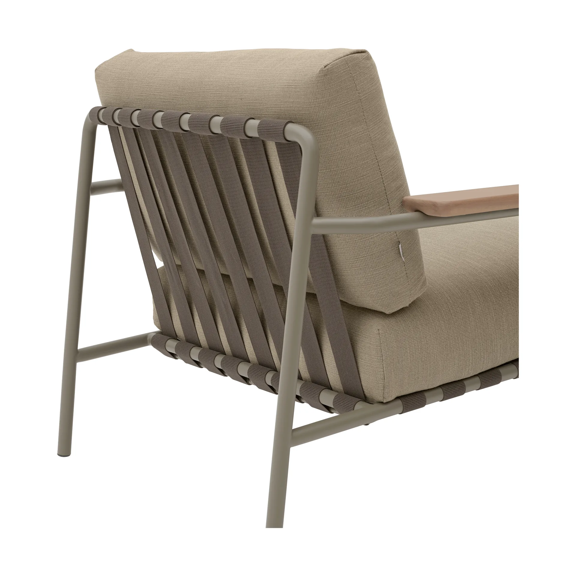 Settle Lounge Chair loungelænestol, Ribbed Weave 5 Taupe Muuto