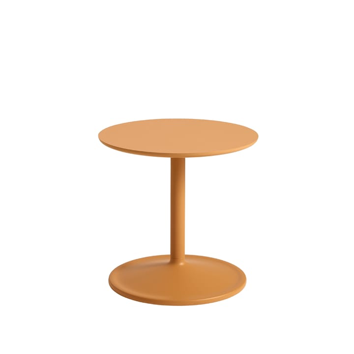 Soft sidebord Ø41 cm - Orange laminate H: 40 cm - Muuto