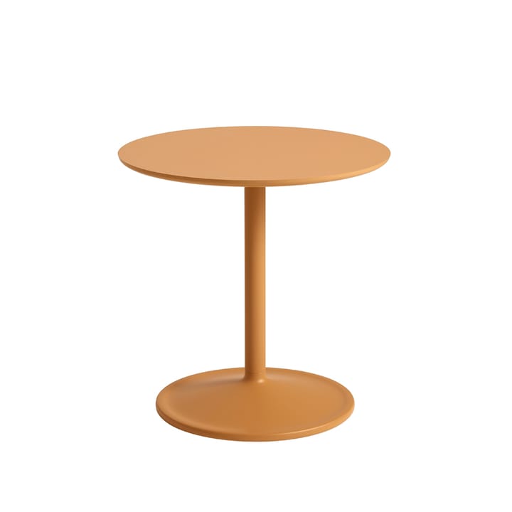 Soft sidebord Ø48 cm - Orange laminate H: 48 cm - Muuto