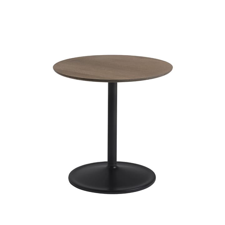 Soft sidebord Ø48 cm - Smoked oak/Black H48 cm - Muuto