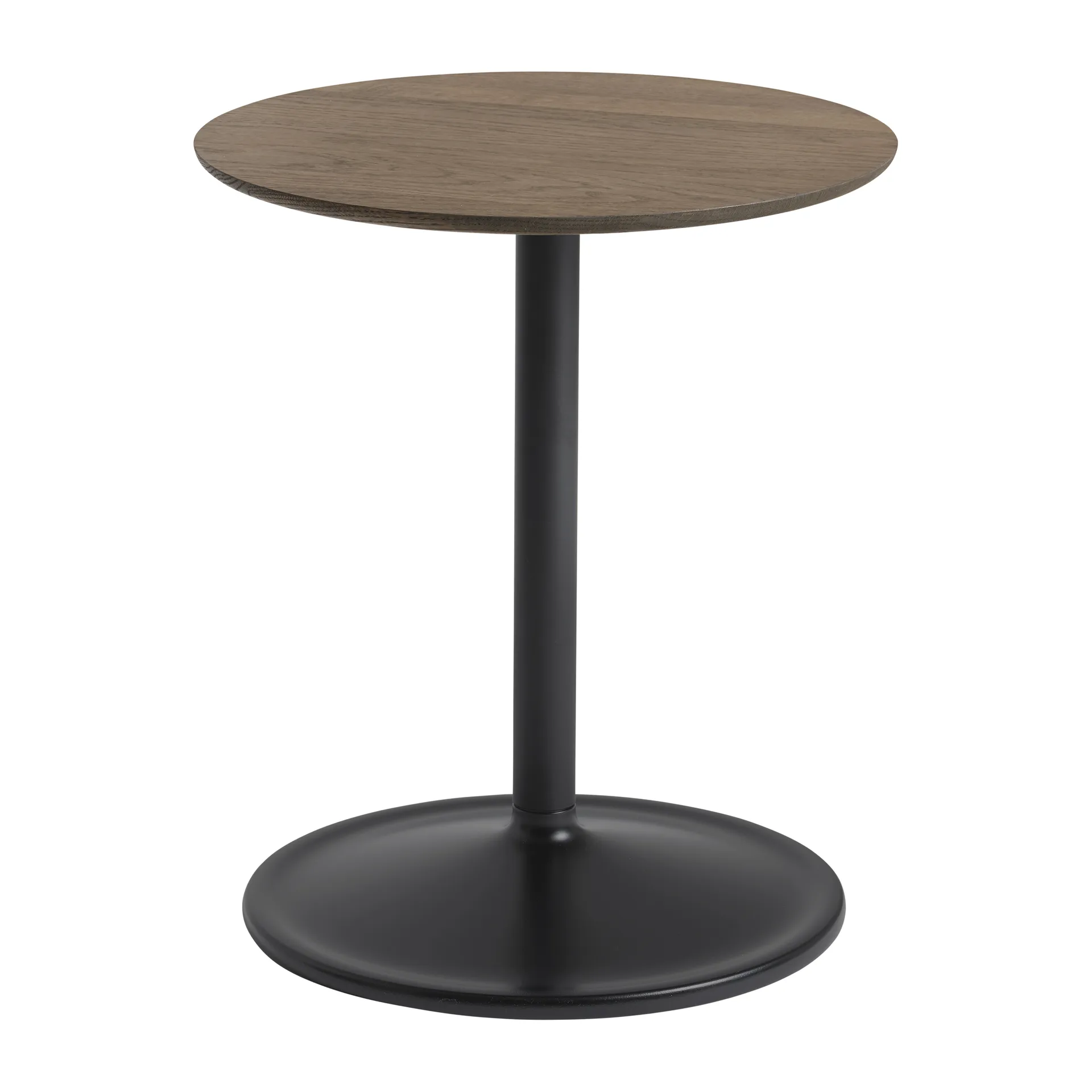 Soft sidebord 48 cm, Solid smoked oak/Black Muuto