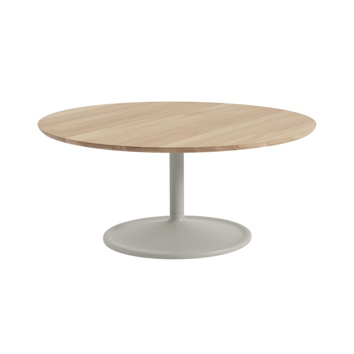 Soft sofabord Ø95 cm - Solid oak-grey - Muuto