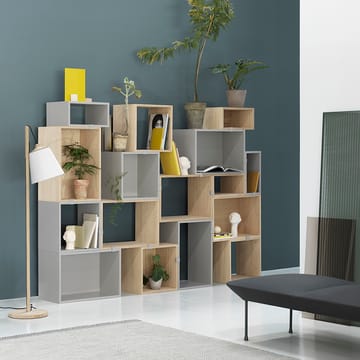 Stacked 2.0 hyldesystem åben, large - lysegrå - Muuto