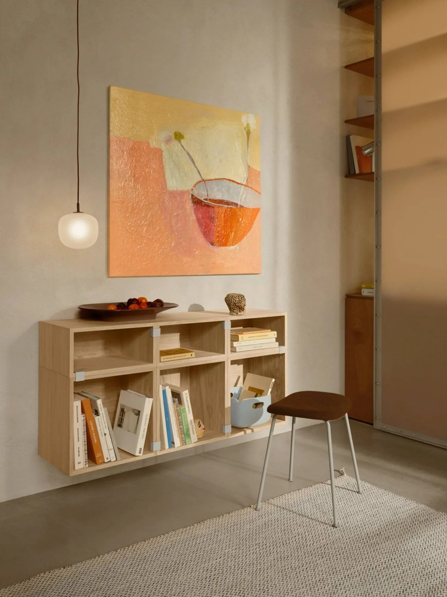 Stacked 2.0 hyldesystem med rygskive, large, eg Muuto