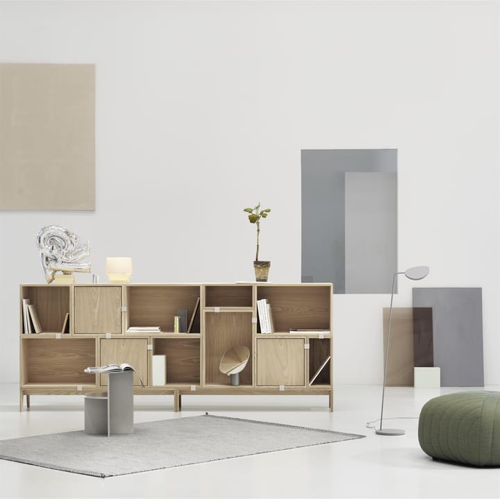 Stacked 2.0 hyldesystem med rygskive, large, eg Muuto