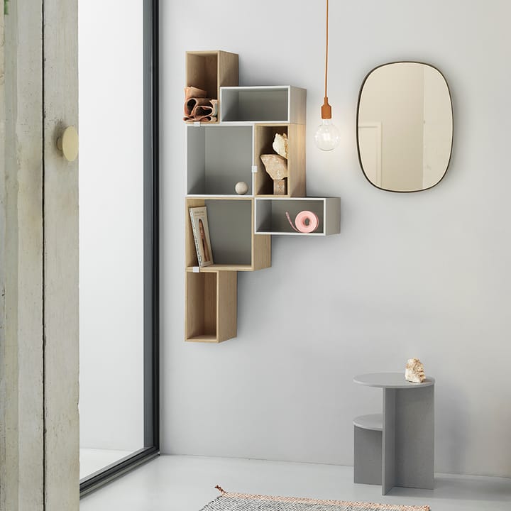 Stacked 2.0 hyldesystem med rygskive, small, eg Muuto