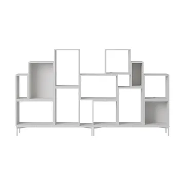 Stacked opbevaringssystem bogreol konfiguration 3 - Grey - Muuto