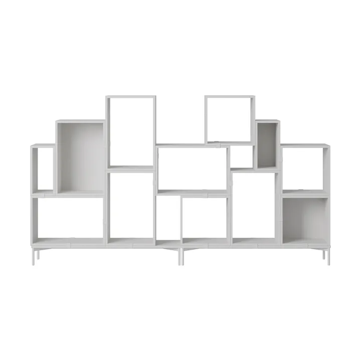 Stacked opbevaringssystem bogreol konfiguration 3 - Grey - Muuto