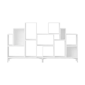 Stacked opbevaringssystem bogreol konfiguration 3 - White - Muuto