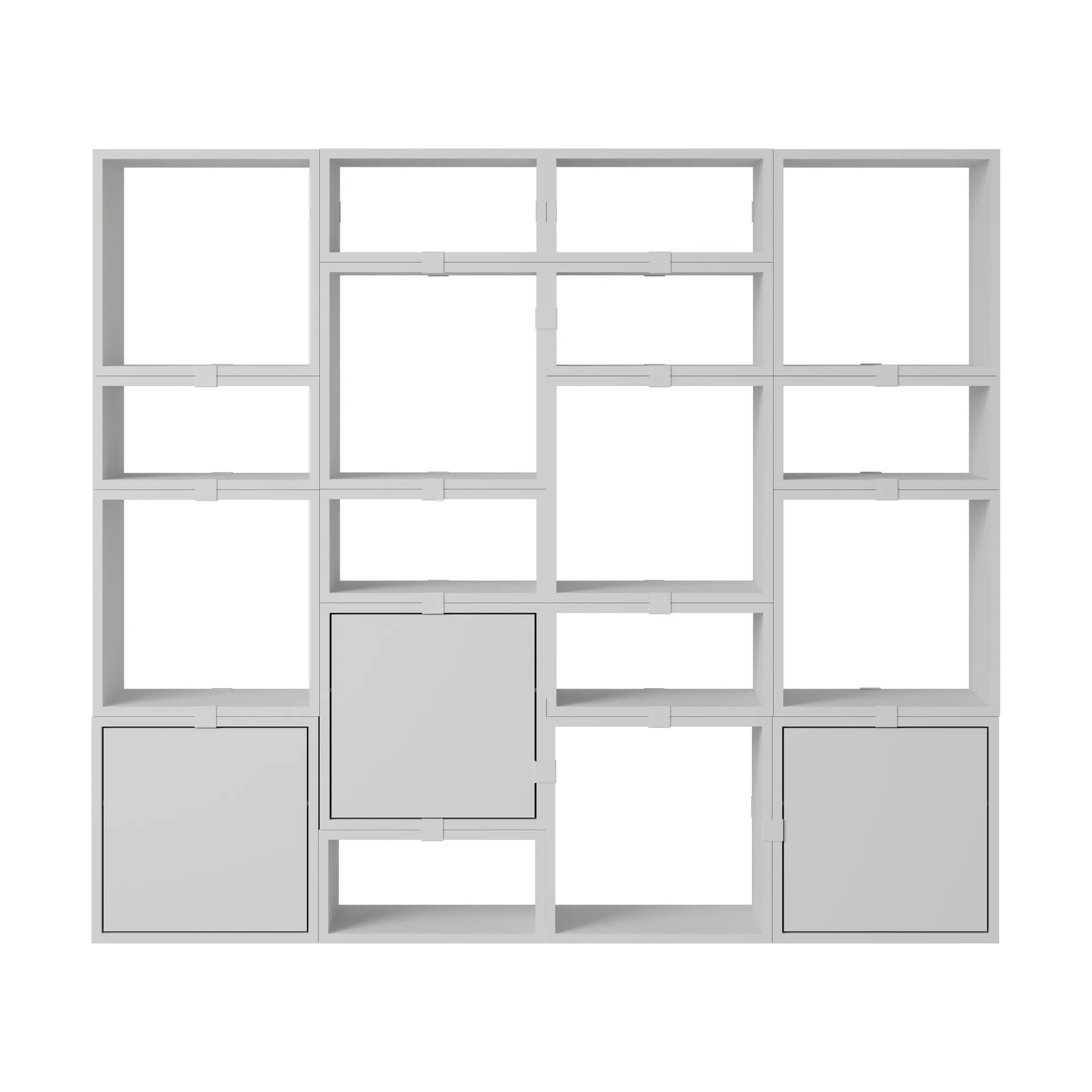 Stacked opbevaringssystem bogreol konfiguration 4, Grey Muuto