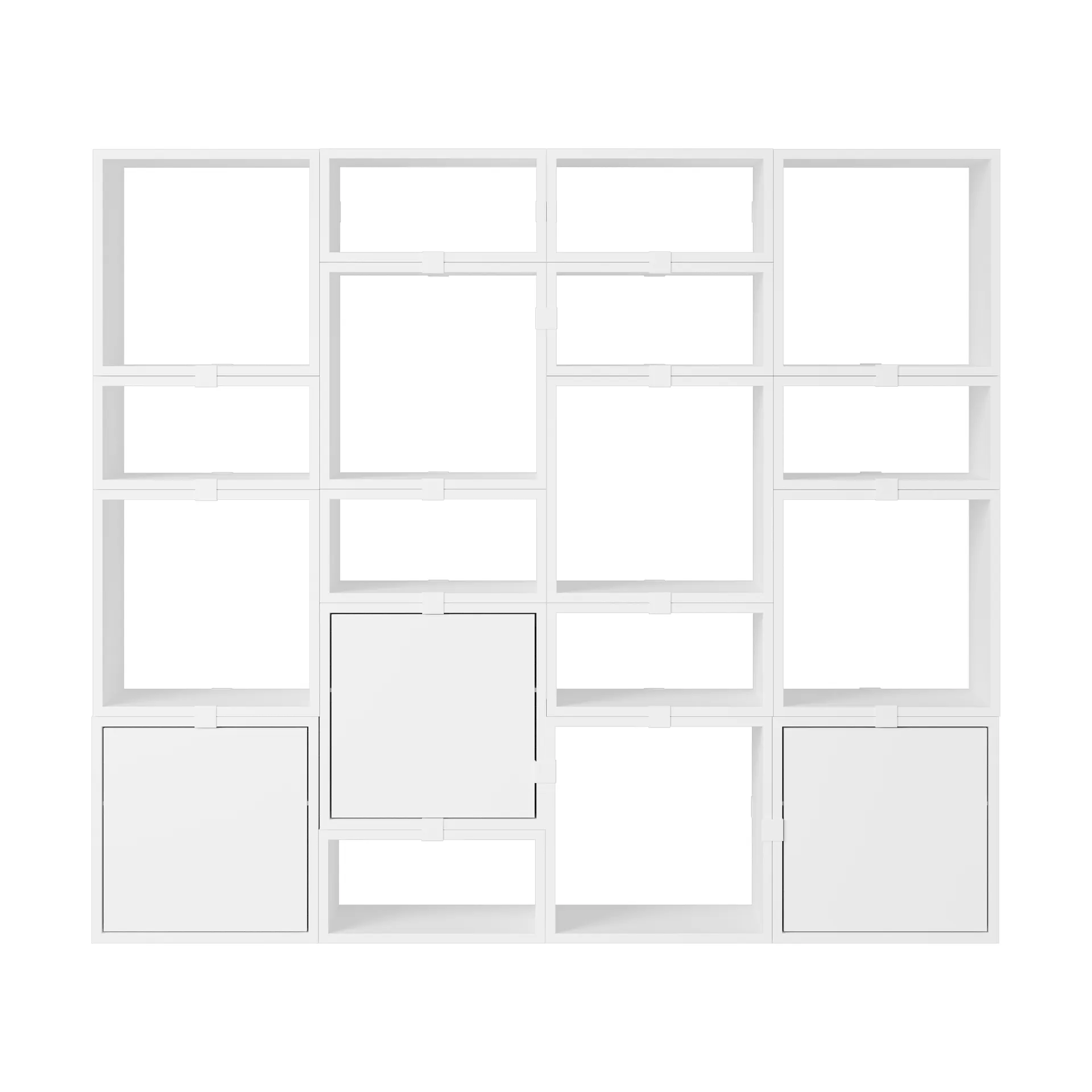 Stacked opbevaringssystem bogreol konfiguration 4, White Muuto