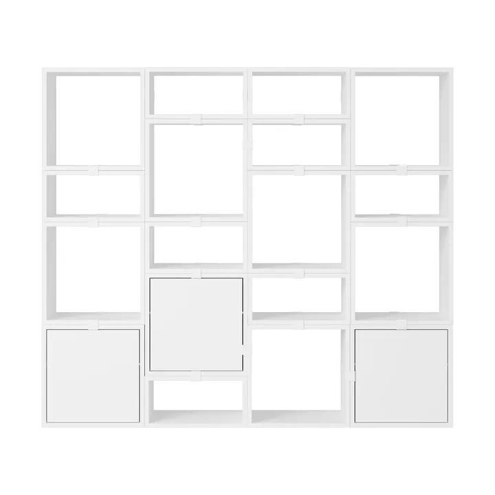 Stacked opbevaringssystem bogreol konfiguration 4 - White - Muuto