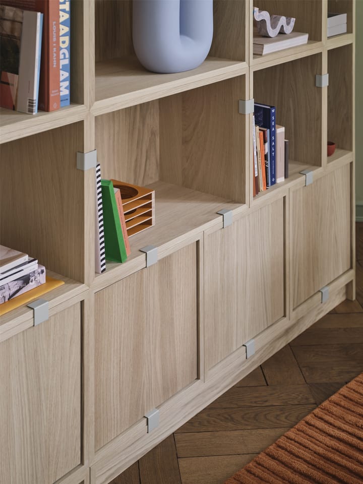 Stacked opbevaringssystem Bookcase Configuration 1, Brown Green Muuto