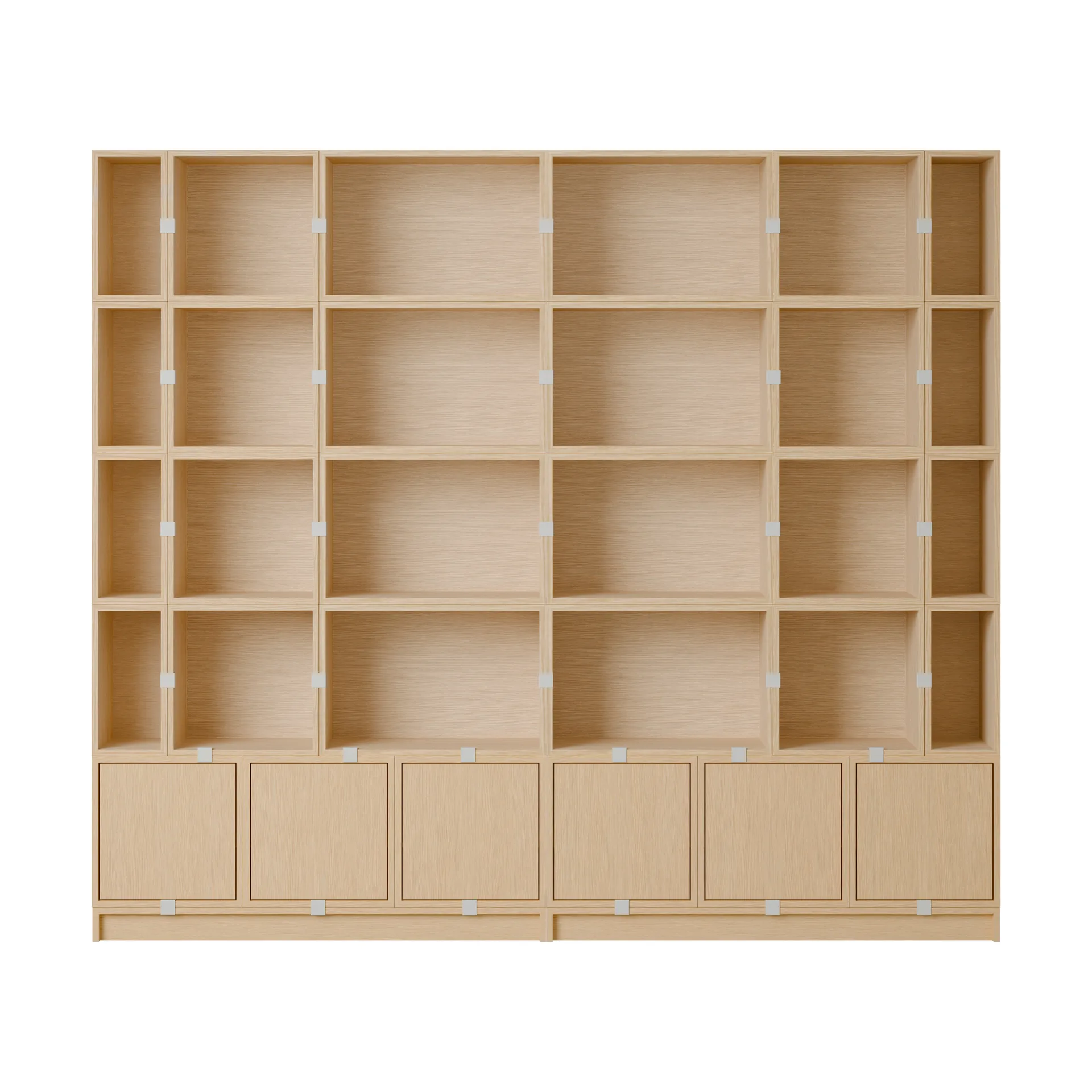 Stacked opbevaringssystem Bookcase Configuration 1, Oak Muuto